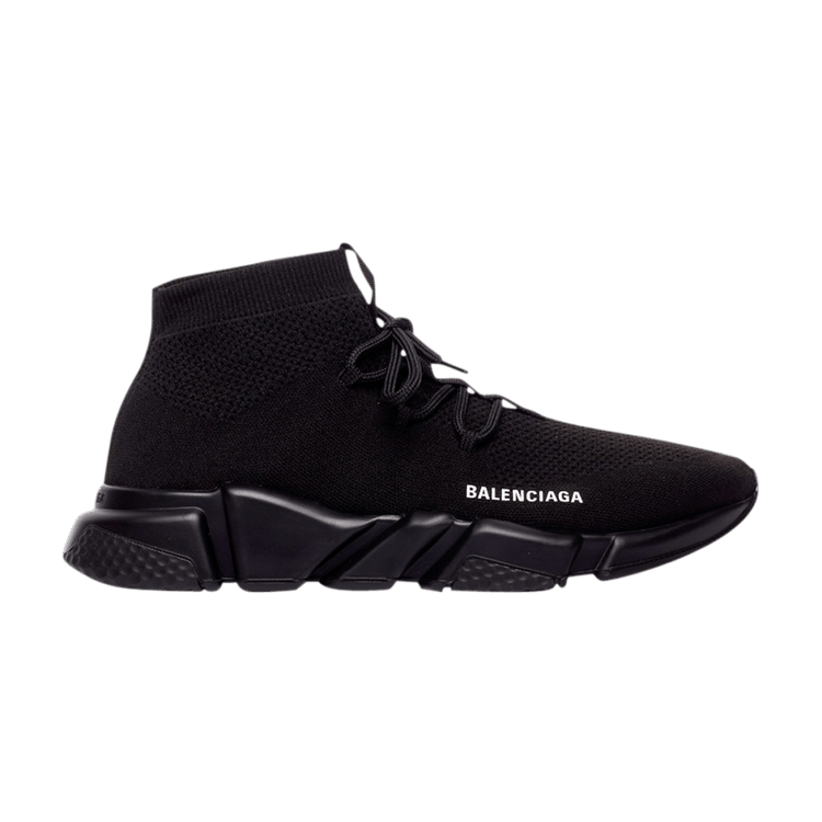 Balenciaga Speed Lace Up Trainer 'Knitted Black'