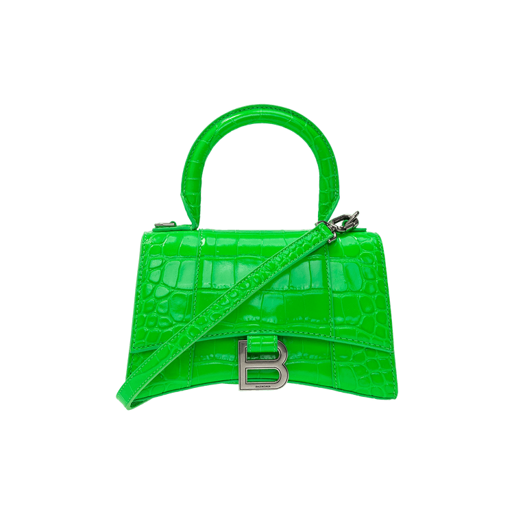 Balenciaga Xs Hourglass Top Handle 'Fluo Green'