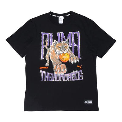 PUMA x The Hundreds Tee Printing Round Neck Short Sleeve Black