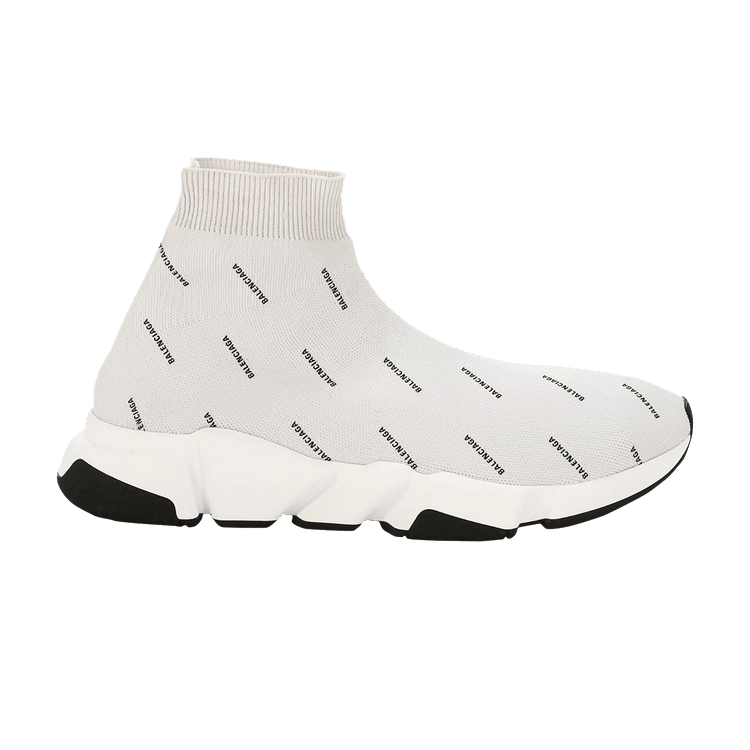 Balenciaga Wmns Speed Trainer 'Allover Logo - Pearl Grey'