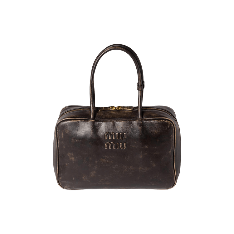 Miu Miu Beau Old Leather Bag 'Caffe'