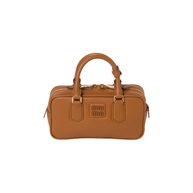 Miu Miu Arcadie Leather Bag 'Cognac'