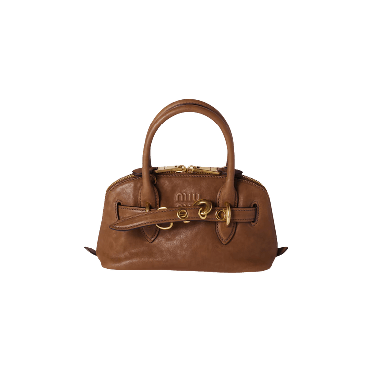 Miu Miu Aventure Mini Nappa Leather Bag 'Rovere'
