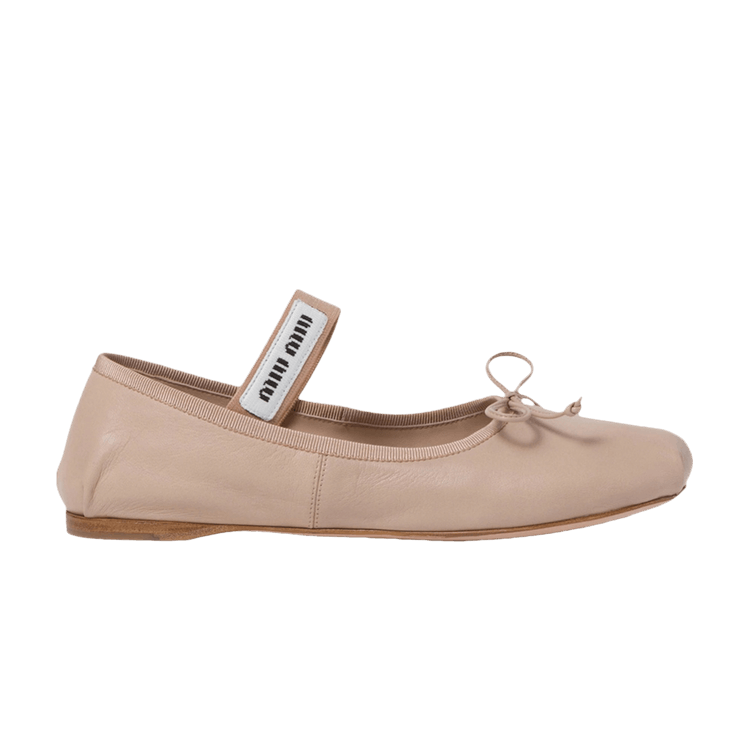 Miu Miu Wmns Satin Ballerinas 'Water Lily'