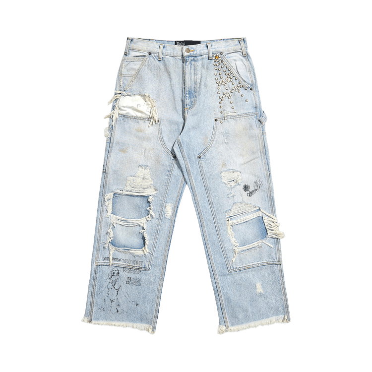 Paly Hollywood Busted Double Knee Jean 'Denim'