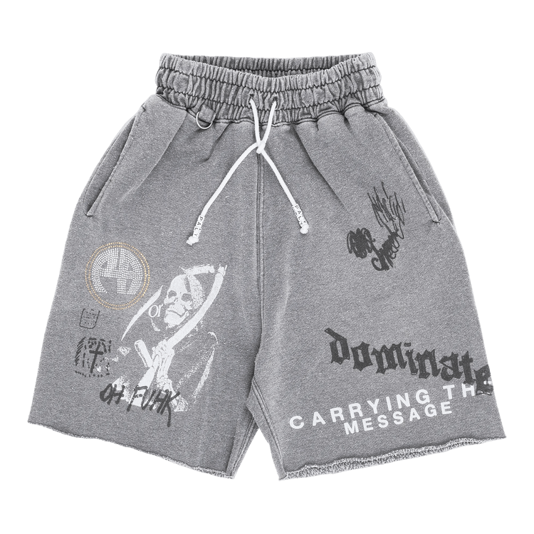 Paly Hollywood Carrying The Message Sweat Shorts 'Grey'