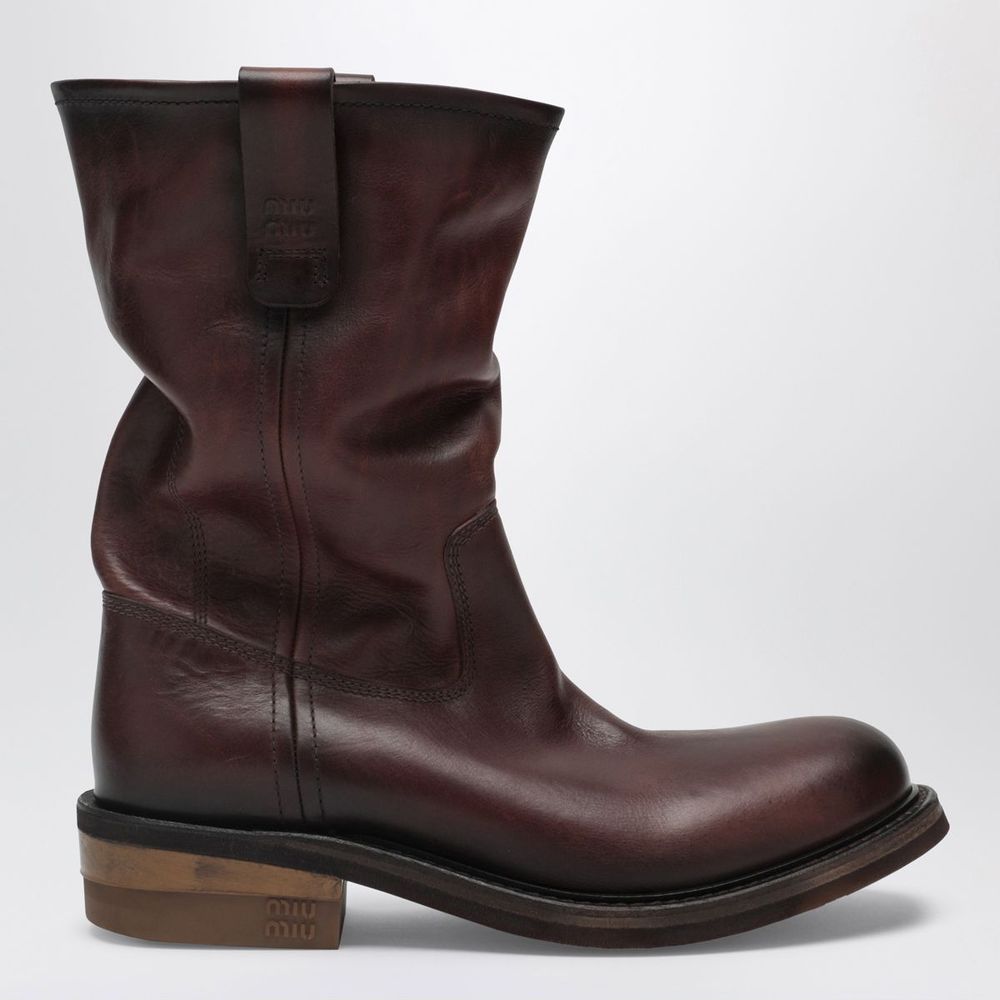 Miu Miu Pull-On Mid-Calf Boots
