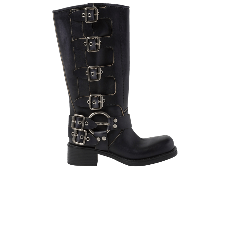 Miu Miu Wmns Biker Boot 'Black'