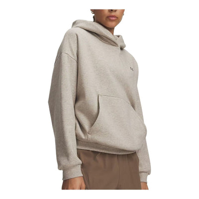 (WMNS) Under Armour UA Icon Fleece: Reinvented Hoodie Asia Sizing 'Timberwolf Taupe Light Hthr'