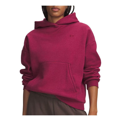 (WMNS) Under Armour UA Icon Fleece: Reinvented Hoodie Asia Sizing 'Claret Light Heather Claret'