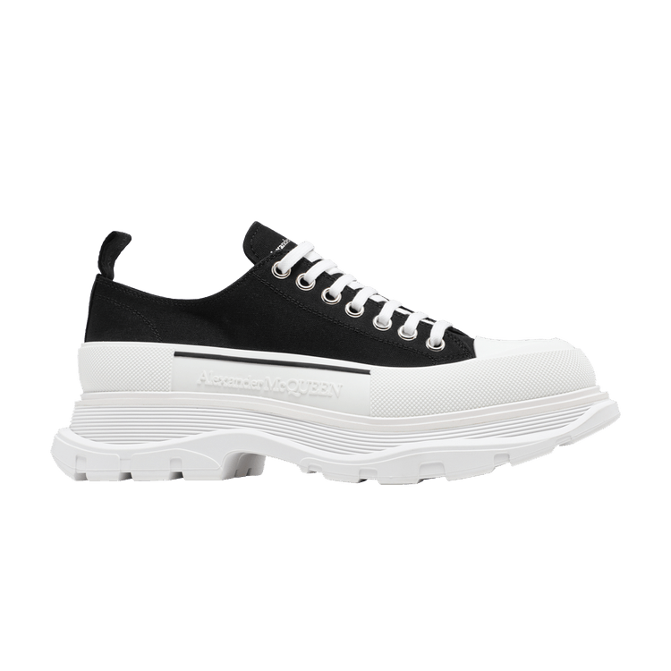 Alexander McQueen Tread Slick Lace Up 'Black White'