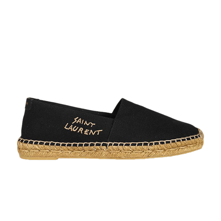 Saint Laurent Embroidered Espadrille 'Black'