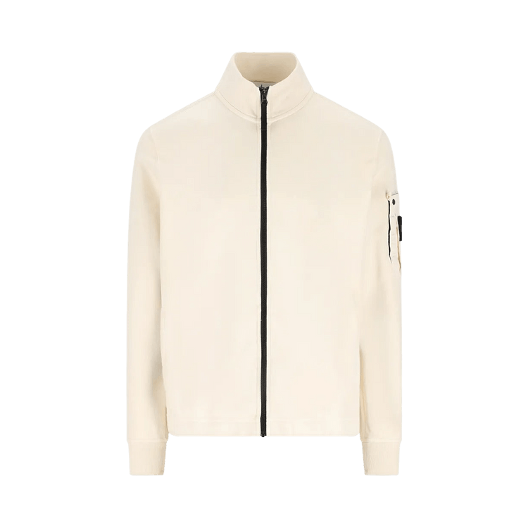 Stone Island Zip Up Cardigan 'Ivory'