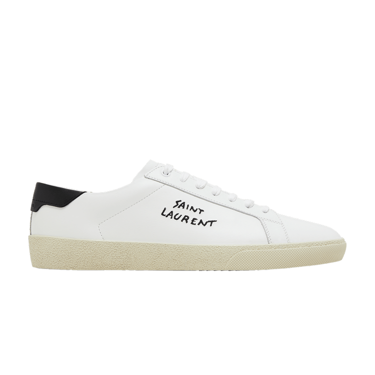 Saint Laurent SL-06 Court Leather 'White Black' 2023