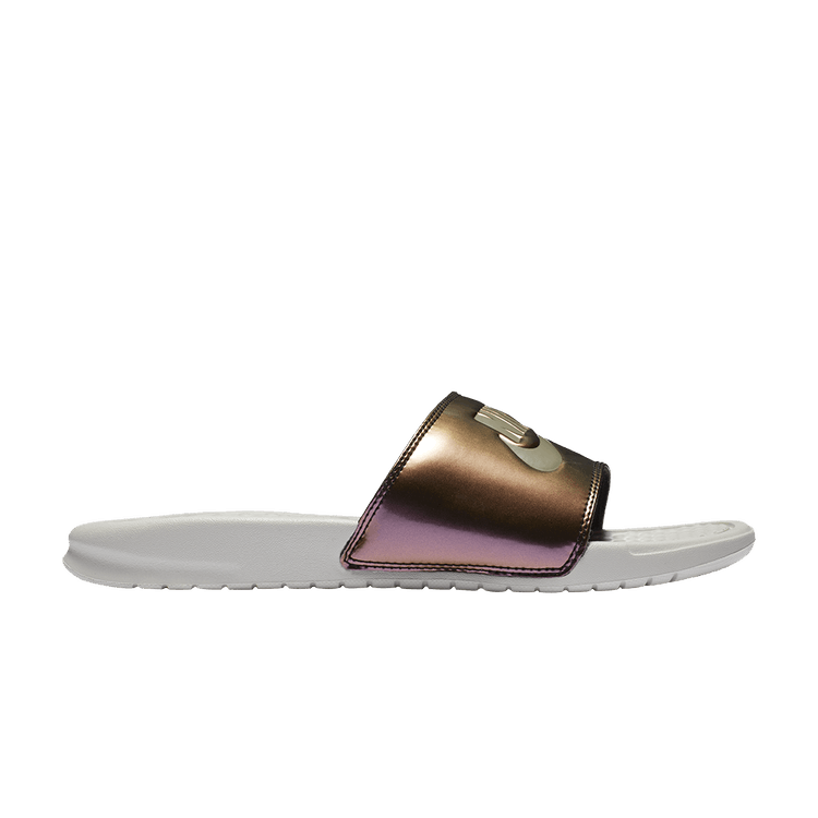 Nike Wmns Benassi JDI 'Light Bone Medium Olve'