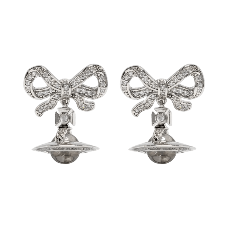 Vivienne Westwood Octavie Earrings 'Platinum/White/Clear'