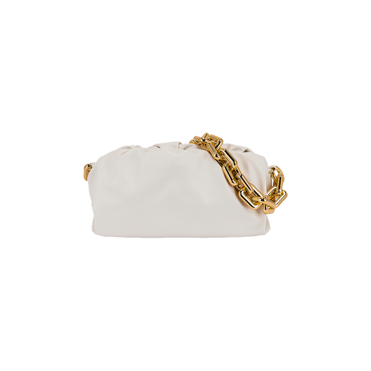 Bottega Veneta The Chain Pouch 'Chalk/Gold'
