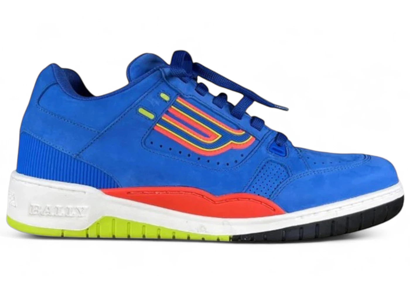 Bally Kuba Sneaker Royal Blue Orange Neon Yellow