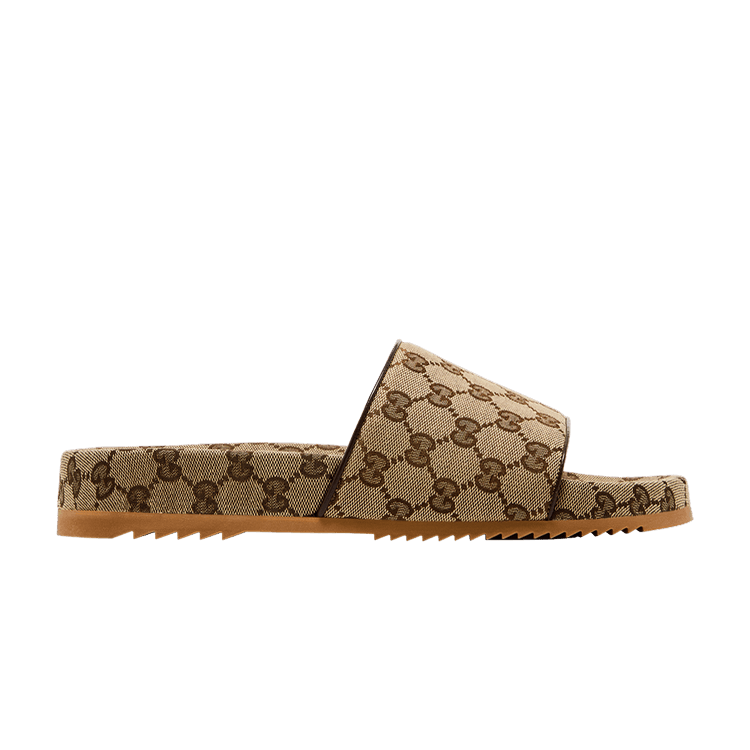 Gucci GG Canvas Slide Sandal 'Beige Monogram'