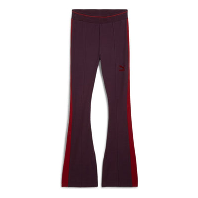 (WMNS) PUMA T7 Flared Leggings 'Midnight Plum'