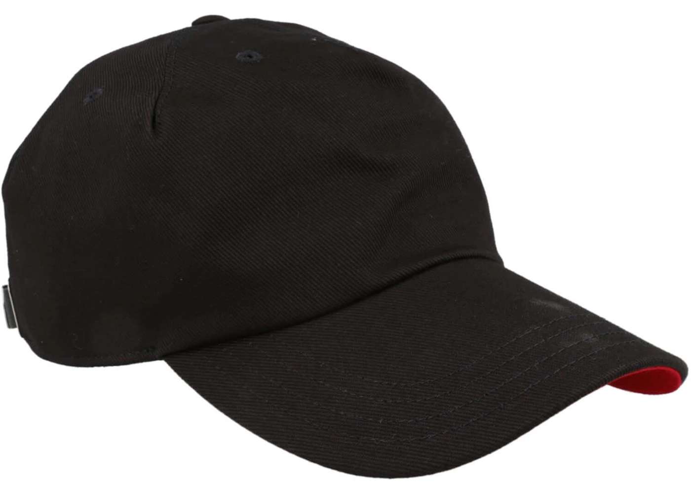 Alexander McQueen Logo Embroidered Baseball Cap Black/Red