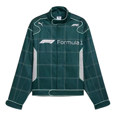 PUMA Formula 1 75 Years Motorsport Racing Jacket Relaxed Fit 'Green Terrain'