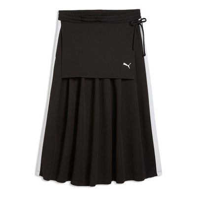 (WMNS) PUMA T7 Midi Pleated Skirt Women 'Black'