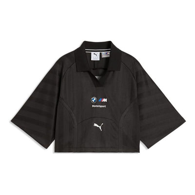 (WMNS) PUMA x BMW M Motosport Cropped Polo 'PUMA Black'