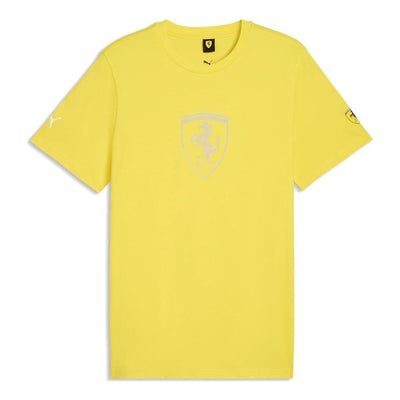 PUMA x Scuderia Ferrari Tonal Shield T-Shirt 'Speed Yellow'