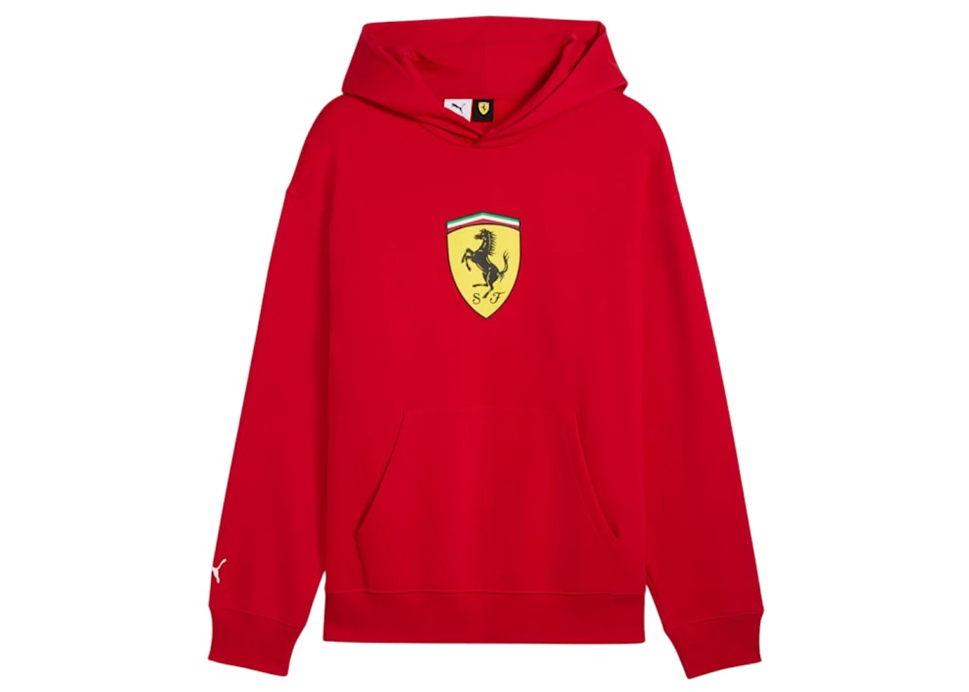 Puma Scuderia Ferrari Shield Hoodie Rosso Corsa