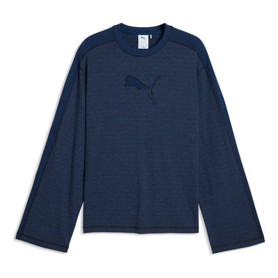 PUMA T7 L/S T-Shirt 'Persian Blue Heather'