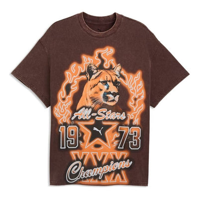 PUMA Dylan Wildcat Oversized T-Shirt 'Chocolate Fondue'