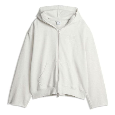 PUMA NYC Zip-Up Hoodie 'White Glow Heather'