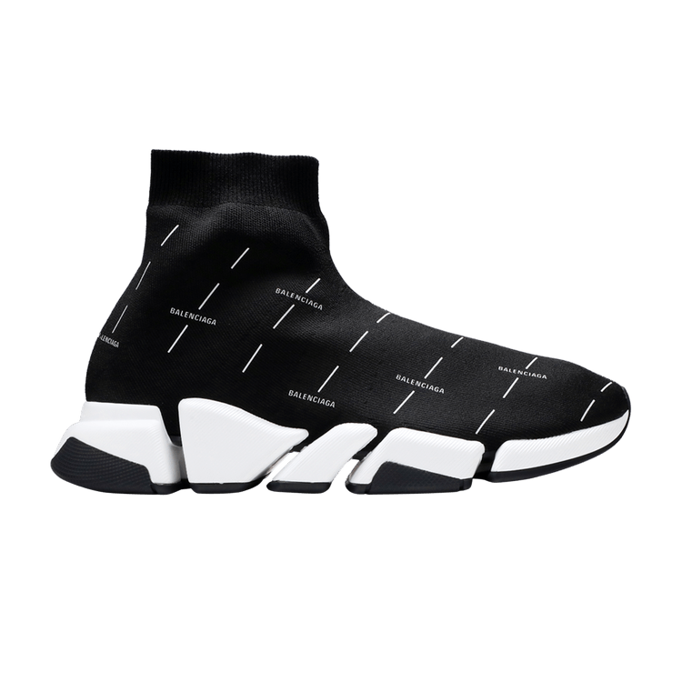 Balenciaga Speed 2.0 Sneaker 'Black Logo Licence Printed'