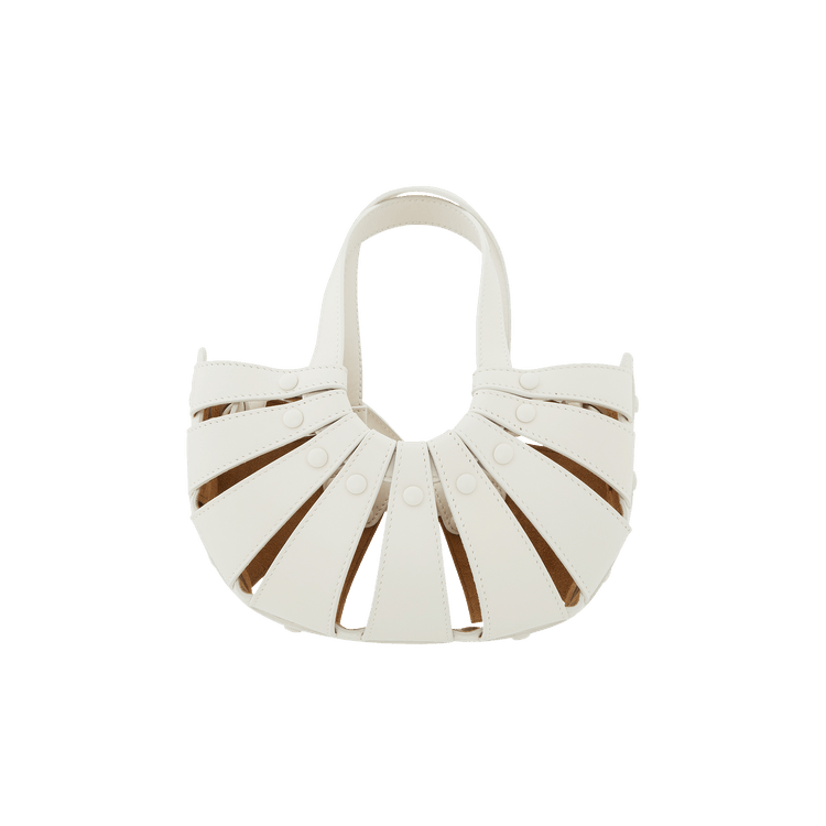 Bottega Veneta The Shell Bag 'White/Frost/Gold'