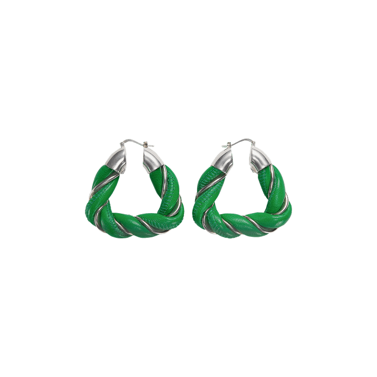 Bottega Veneta Twist Earrings 'Parakeet'