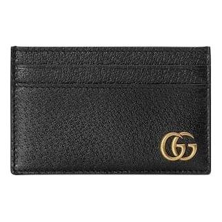 Gucci 26 GG Marmont Card Holder Wallet 'Black'