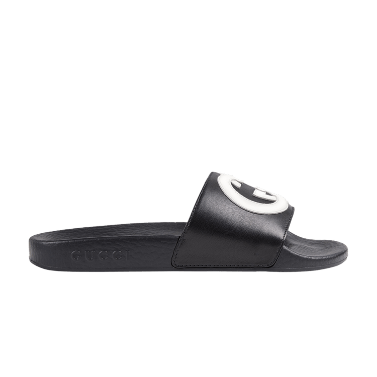 Gucci Slide Kids 'Interlocking G - Black White'
