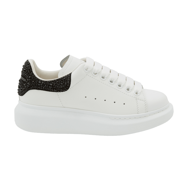 Alexander McQueen Wmns Oversized Sneaker 'White Black Crystal'