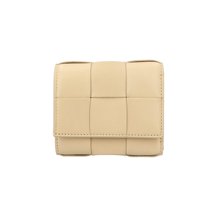 Bottega Veneta Tri-Fold Wallet 'Beige'
