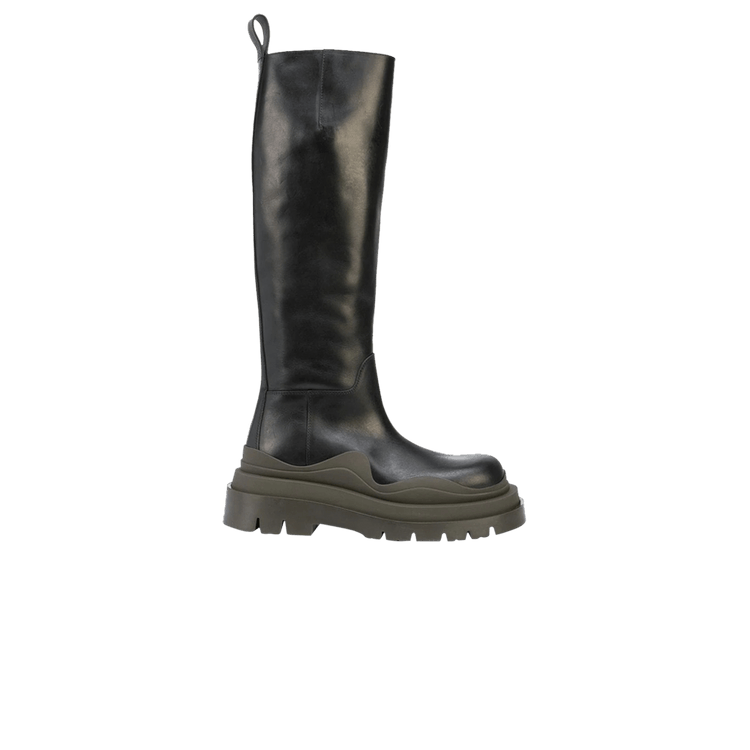 Bottega Veneta Wmns Tire Knee High Boot 'Black Camping'