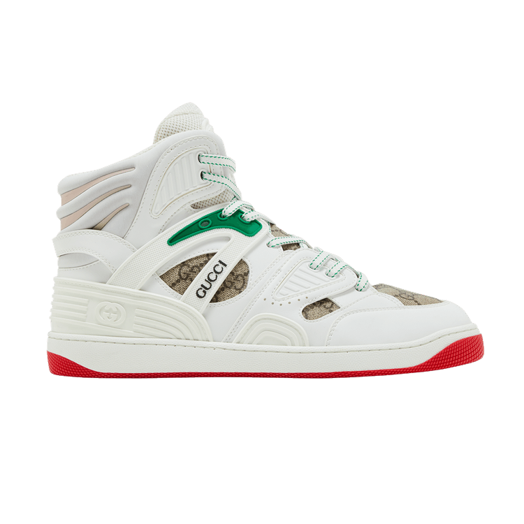 Gucci Basket High 'White Demetra Red'