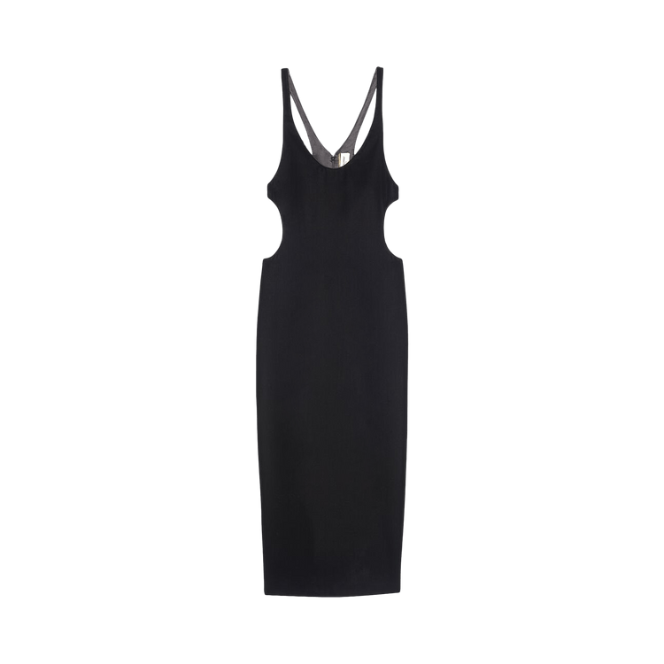 Saint Laurent Velvet Dress 'Noir'