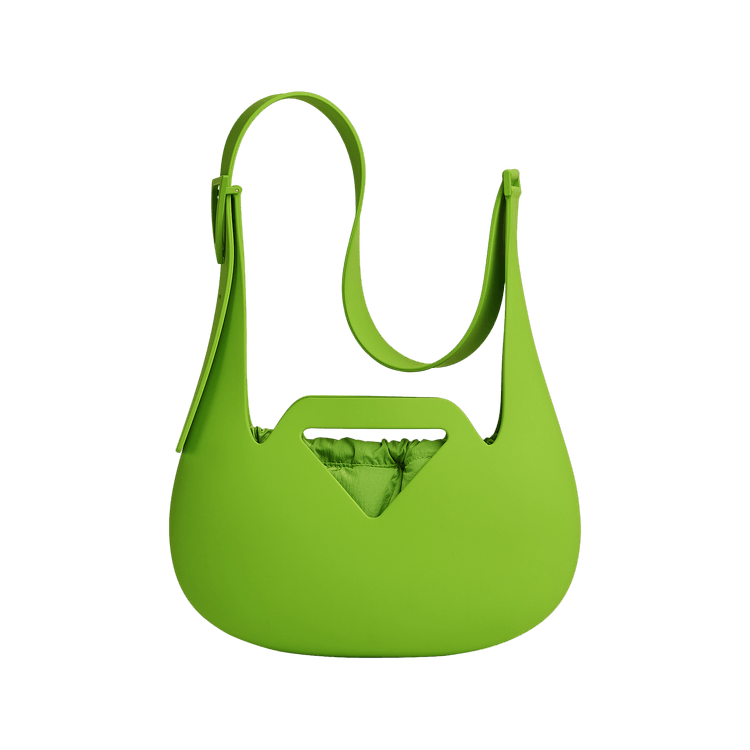 Bottega Veneta Small Moulded Shoulder Bag 'Acid Green'