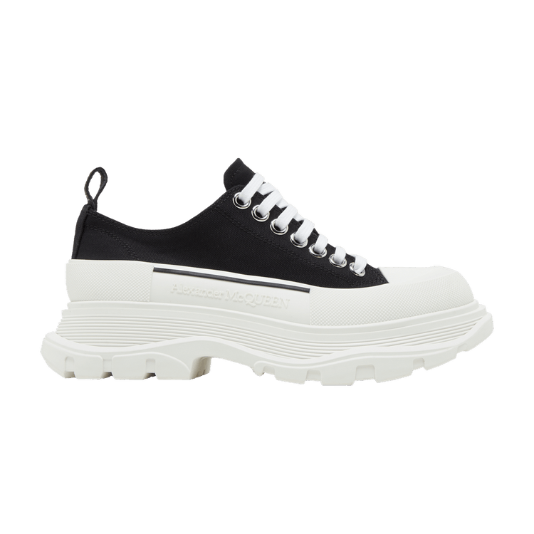 Alexander McQueen Wmns Tread Slick Lace Up 'Black White'