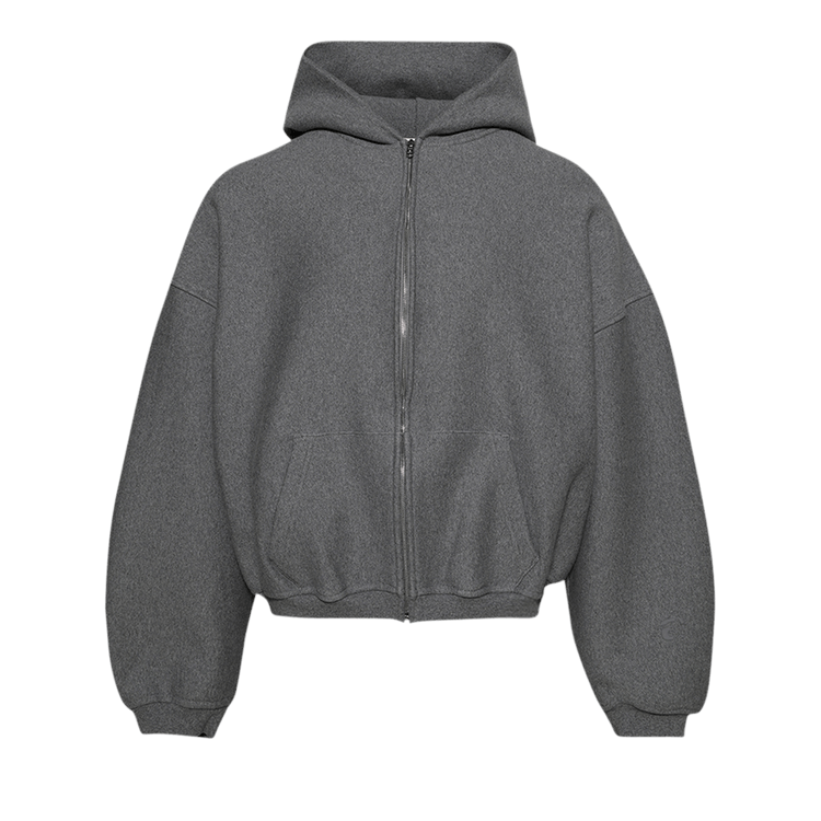 Alexander Wang Zip Up Hoodie With Matte Star A Puff Logo 'Sidewalk'