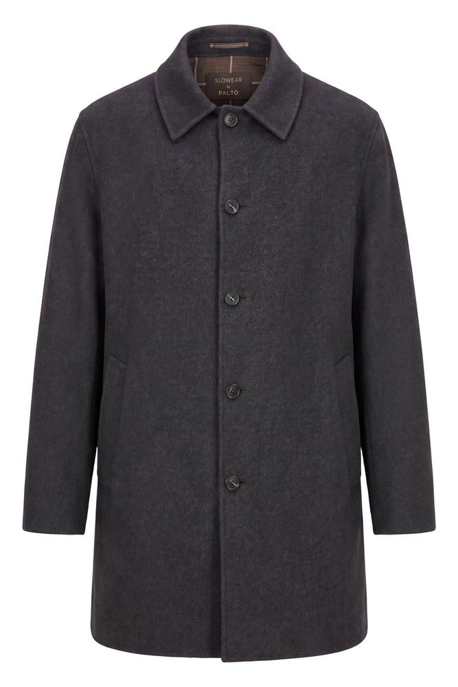 Slowear Single-Breasted Collar Coat