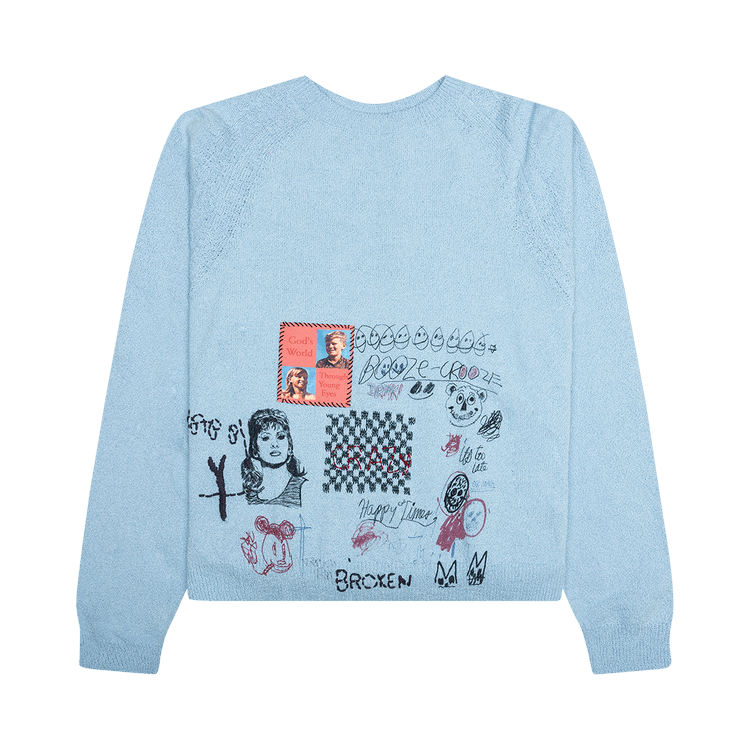 Paly Hollywood Booze Crooze Knit Sweater 'Baby Blue'