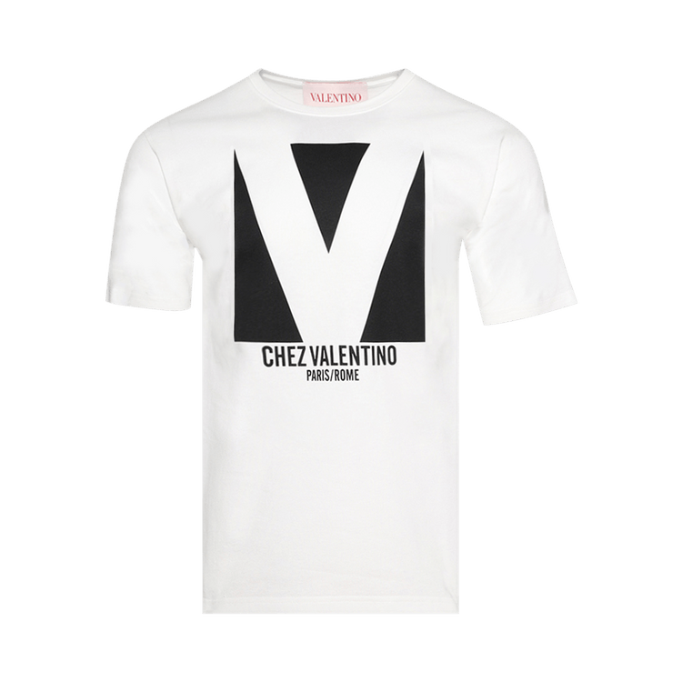 Valentino Chez Valentino Print T-Shirt 'Avorio'