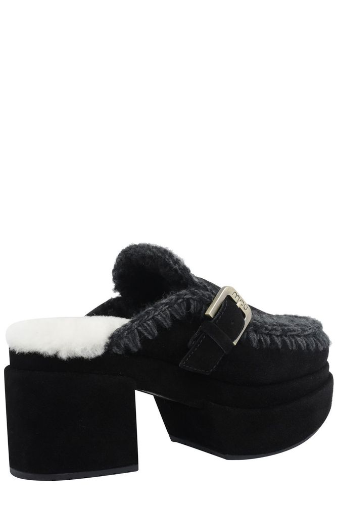 Mou Buckled Platform Clogs